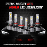 H8/H9/H11 P8 LEDヘッドライト 65W 6000LM 6500K