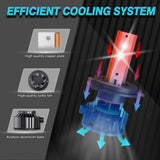 H8/H9/H11 P6 LEDヘッドライト 45W 10000LM 6500K