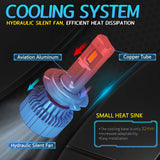 H4 P8C LED Headlight 55W 10000LM 6500K