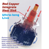 9012/HIR2 3D LEDヘッドライト 45W 9000LM 6500K