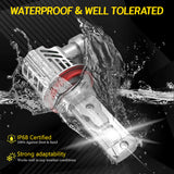 H4 E5 LED Headlight 35W 6000LM 6500K