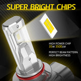 H4 E5 LED Headlight 35W 6000LM 6500K