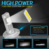 H4 P8C LED Headlight 55W 10000LM 6500K