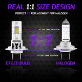 Faros delanteros LED H8/H9/H11 E7 de 30 W, 3300 lm, 6500 K