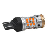 Bombilla LED serie 7443 R1, 9-16 V, color ámbar dual