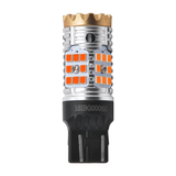 Bombilla LED serie 7443 R1, 9-16 V, color ámbar dual