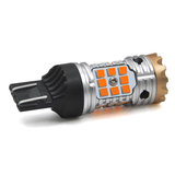 Bombilla LED serie 7443 R1, 9-16 V, color ámbar dual