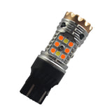 Bombilla LED serie 7443 R1, 9-16 V, color ámbar y blanco