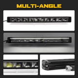 Barra de luz LED de 41 pulgadas con marca E y DRL blanca para SUV