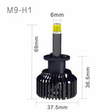 Faro LED 3D H1 de 45 W, 9000 lm, 6500 K