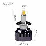 Faro LED 3D H7 de 45 W, 9000 lm, 6500 K