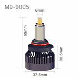 Faro LED 3D 9005/HB3 de 45 W, 9000 lm, 6500 K