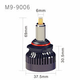 Faro LED 3D 9006/HB4 de 45 W, 9000 lm, 6500 K