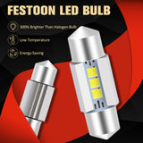 Bombilla LED C5W de 31 mm con chips cerámicos 2525 y 6500 K