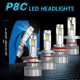 Faros delanteros LED H8/H9/H11 P8C de 55 W, 10 000 lm, 6500 K