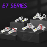 Faros delanteros LED H8/H9/H11 E7 de 30 W, 3300 lm, 6500 K