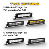 Barra de luz LED de 41 pulgadas con marca E y DRL blanca para SUV