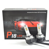 Bombilla LED P18 con ventilador turbo 9006/HB4, 52 W, 9000 lm, 6500 K