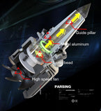 Faros delanteros LED H8/H9/H11 F10 de 55 W, 10 000 lm, 6500 K