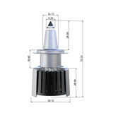 Faro LED H7 F10 de 55 W, 10 000 lm, 6500 K