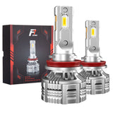Faros delanteros LED H8/H9/H11 F7 de 65 W, 12 000 lm, 6500 K
