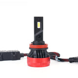 Faros delanteros LED H8/H9/H11 F5 de 55 W, 10 000 lm, 6500 K