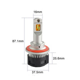 Faro LED H13 P18 de 52 W, 9000 lm, 6500 K