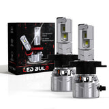 Faro LED H4 M6 de 55 W, 10 000 lm, 6500 K