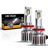 Faros delanteros LED H8/H9/H11 F9 de 90 W, 16 000 lm, 6500 K