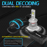 Faros delanteros LED H8/H9/H11 P8C de 55 W, 10 000 lm, 6500 K